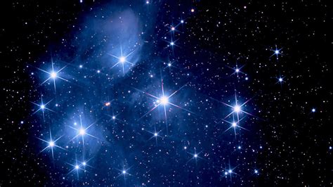 Illustration von Sternen und einem Kind, das zu ihnen aufschaut