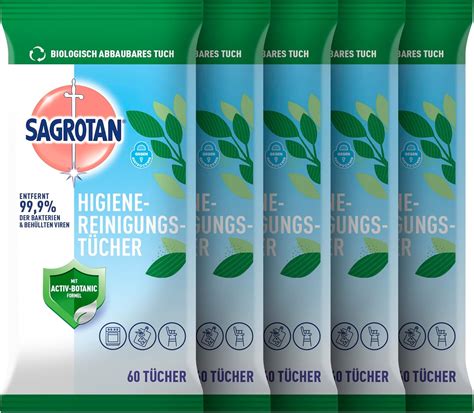 Verpackung von Sagrotan Feuchttüchern