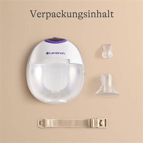 Schema der Lansinoh Affinity Pro Milchpumpe mit allen Komponenten