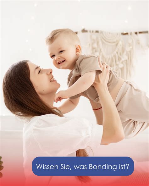 Schema des Bonding-Prozesses zwischen Mutter und Neugeborenem