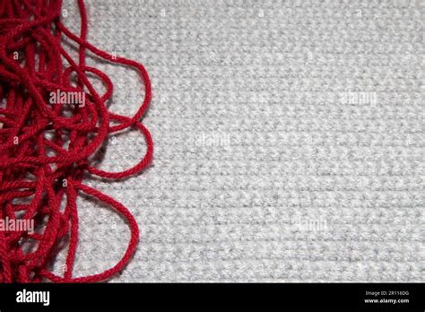 Nahaufnahme einer gestrickten Wollüberhose