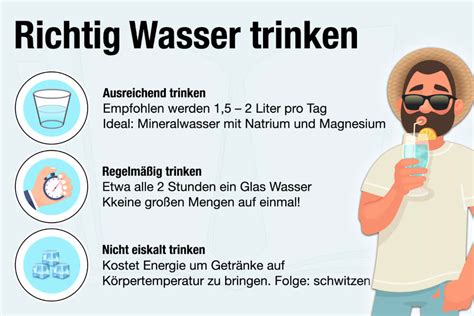 Illustration eines Babys, das versucht, aus einem offenen Becher zu trinken und dabei Wasser verschüttet.