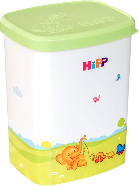 Illustration eines HiPP Milchpulver-Portionierers mit mehreren Kammern