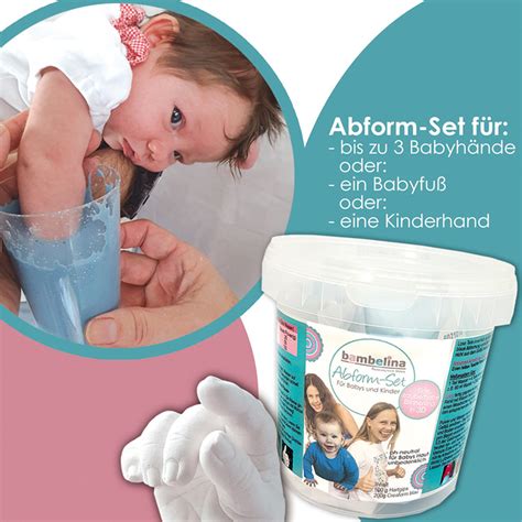 Beispiel für einen fertigen 3D Gipsabdruck einer Babyhand