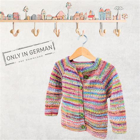Kinderjacke mit Hebemaschenmuster in Salbeigrün