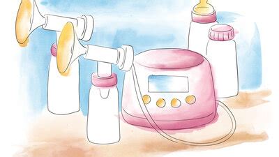 Illustration einer elektrischen Milchpumpe