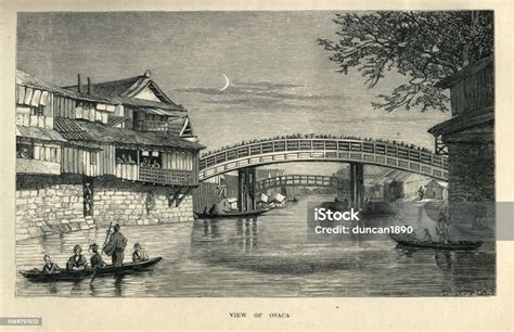 Symbolische Darstellung der historischen Verbindungen zwischen Europa und Japan im 19. Jahrhundert
