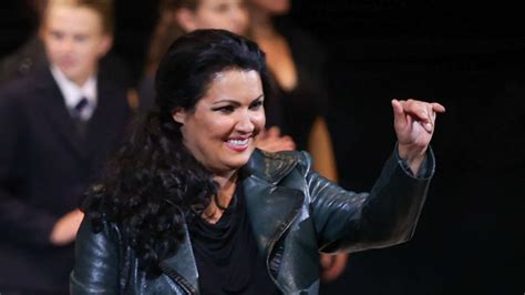 Anna Netrebko bei den Dreharbeiten zu