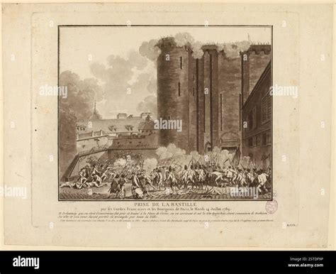 Historische Darstellung des Sturms auf die Bastille