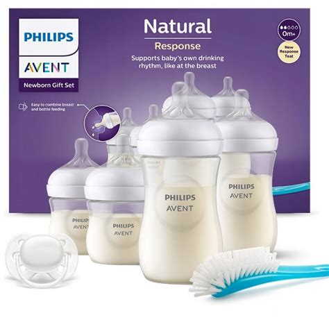 Abbildung des Philips Avent All-in-One Naturnah-Starter-Sets mit allen enthaltenen Komponenten