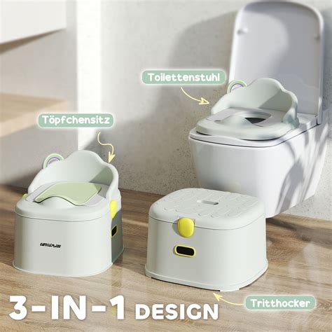 Verschiedene Modelle von Kindertöpfchen und Toilettenaufsätzen