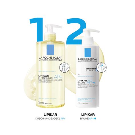 Verpackung des LIPIKAR Dusch- und Badeöls AP+