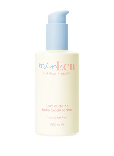Detailaufnahme der minLen Soft Cuddles Baby Body Lotion
