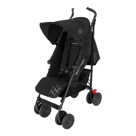 Illustration des Maclaren Techno XT mit hervorgehobener 4-fach verstellbarer Rückenlehne und verstellbarer Fußstütze