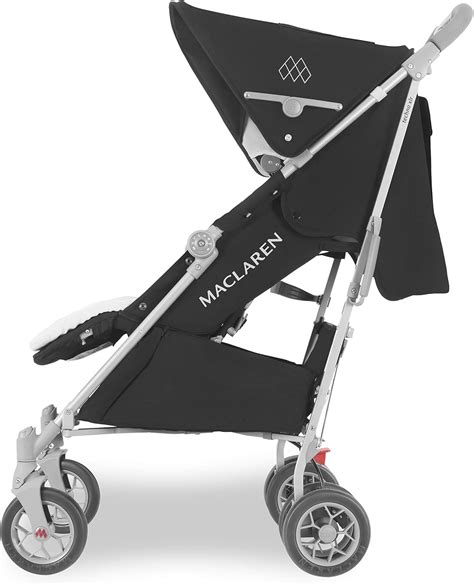 Schemazeichnung des Maclaren Techno XLR, das die 4 Räder und den Aluminiumrahmen hervorhebt