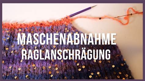 Schema zur Maschenabnahme am Schalrand