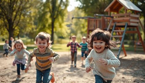 Kinder beim Spielen im Freien