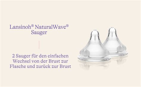 Illustration, die die vier verschiedenen Größen der Lansinoh NaturalWave® Sauger nebeneinander zeigt