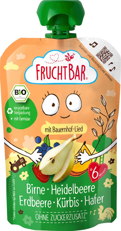 Vielfalt der FruchtBar Bio-Produkte für Babys