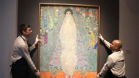 Detail aus einem Gemälde von Gustav Klimt, das sinnliche und mysteriöse Frauenfiguren zeigt