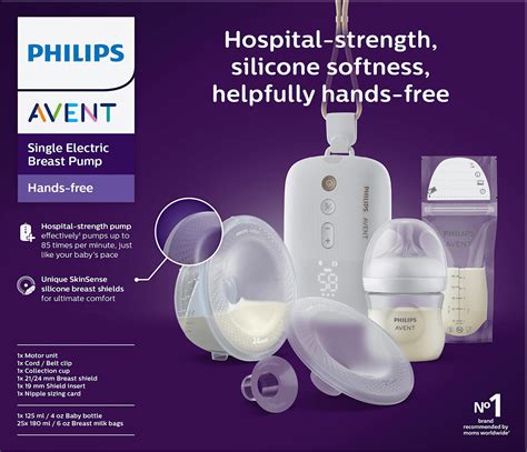 Illustration der Philips Avent Hands-free Milchpumpe