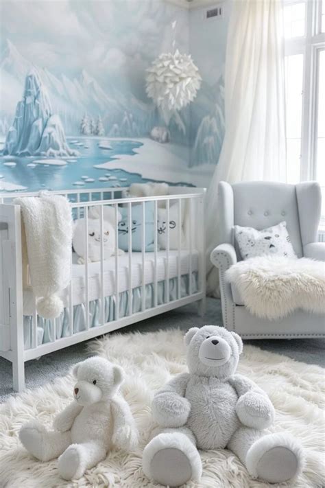 Beispielhaftes Kinderzimmer mit stilvollen und funktionalen Babymöbeln.