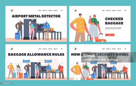 Illustration, die den Prozess der Gepäckaufgabe eines Kinderwagens am Flughafen zeigt