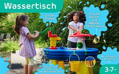 Kinder spielen im Sommer mit Wasserspielzeug