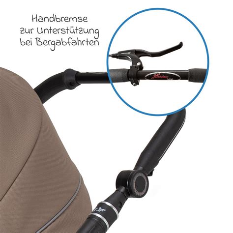 Detailansicht der Handbremse am Schiebergriff des Hartan Racer GTS