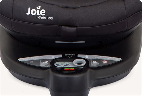 Illustration der ISOFIX-Installation und des Stützfußes des Joie Spin 360