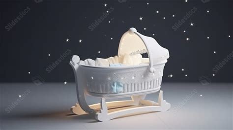 Nahaufnahme eines Babys, das friedlich in einer schwingenden Wiege schläft