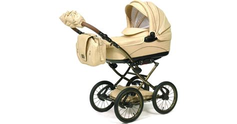 Nahaufnahme des edlen Designs des Knorr-Baby Classico Diamond mit Chrom und Lederdetails.