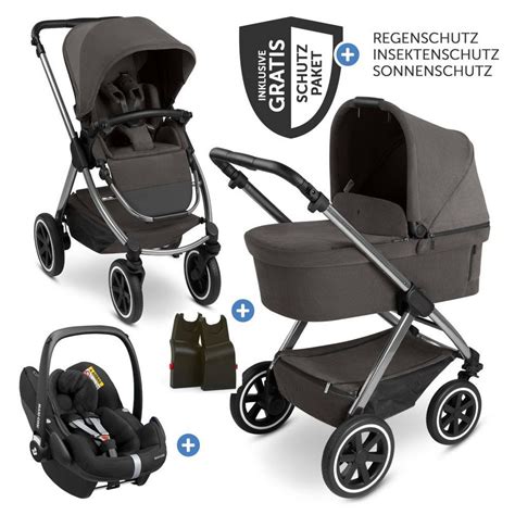 Dreirad-Kinderwagen mit Babywanne