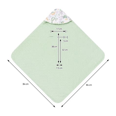 Die fertig genähte Kapuze einer Einschlagdecke