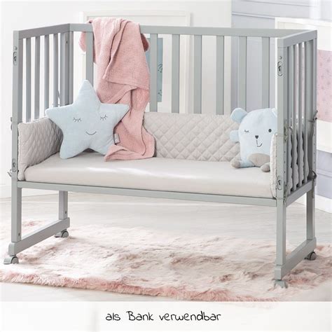 roba Beistellbett am Elternbett befestigt