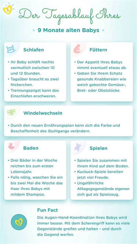 Grafik, die den typischen Tagesablauf eines Babys im ersten Monat zeigt (Schlaf, Wachphasen, Fütterung)