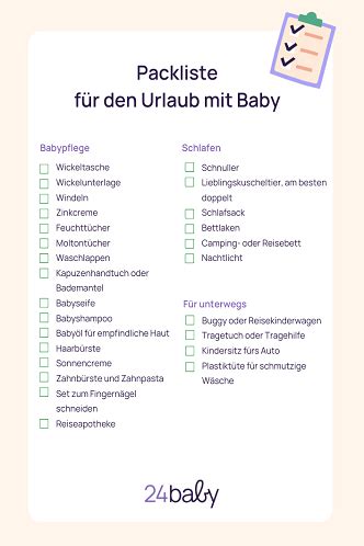 Packliste für Hochzeit mit Baby: Windeln, Wechselkleidung, Spielzeug, Tragetuch