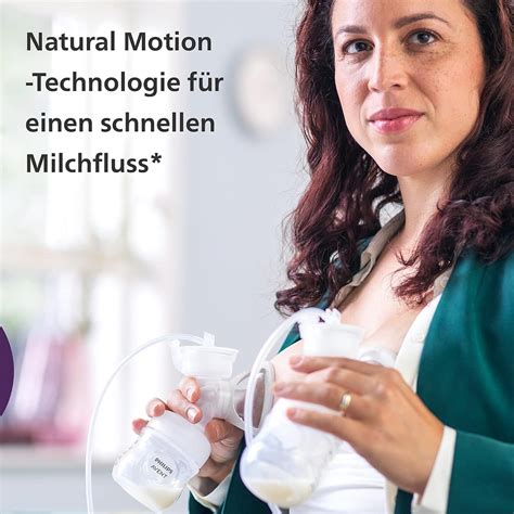 Infografik, die die natürliche Trinkweise eines Babys mit der Funktionsweise der Philips Avent Milchpumpe vergleicht.