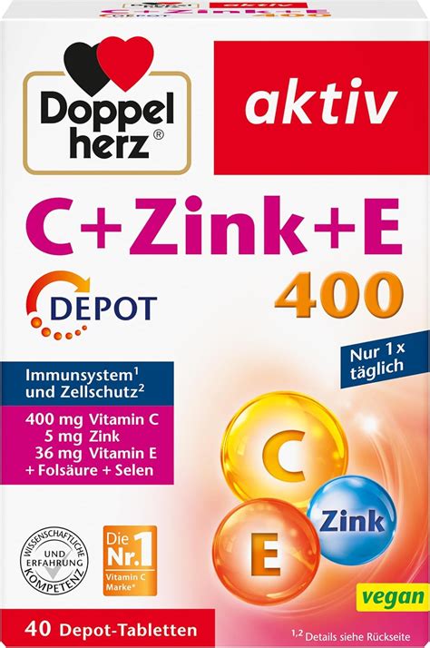 infografik mit den Hauptinhaltsstoffen und deren Mengen pro Portion (Holunder, Vitamin C, Zink)