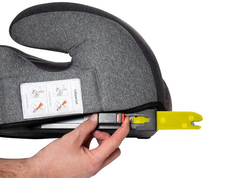 Schema zur korrekten Befestigung eines ISOFIX-Kindersitzes mit Kontrollanzeige