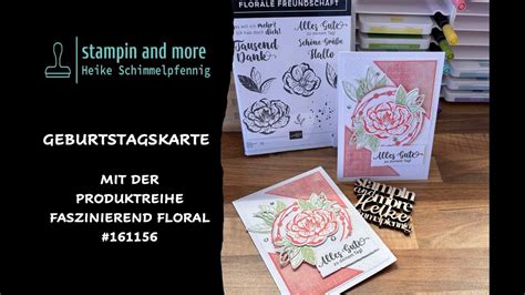 Beispiel einer Stampin' Up! Geburtskarte mit verschiedenen Stempelmotiven und Washi Tape