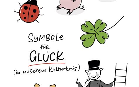 Collage aus Symbolen, die Glück, Zufall und erfolgreiche Kommunikation darstellen