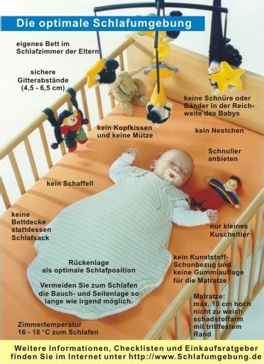 Infografik: Sichere Schlafumgebung für Babys