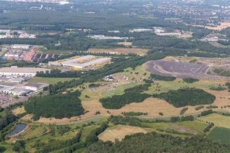 Luftaufnahme von Dorsten mit markiertem Praxisstandort