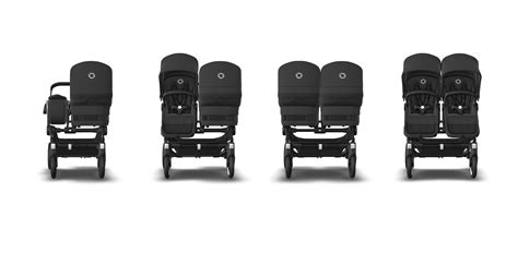 Vergleichsgrafik: BabyGo Geschwisterwagen vs. Bugaboo Donkey 5 (Fokus auf Klappmechanismus und Nutzungsmöglichkeiten).