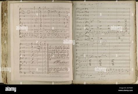 Darstellung einer historischen Partiturseite von Mendelssohns 