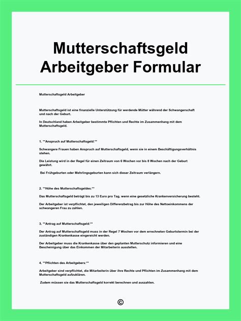 Infografik zur Berechnung des Arbeitgeberzuschusses zum Mutterschaftsgeld