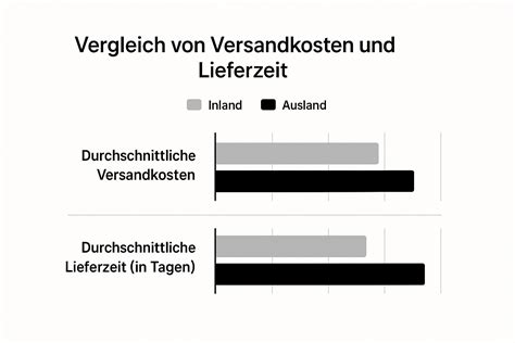 Infografik zu Versandkosten und Lieferzeiten