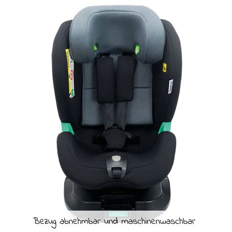 Schema der korrekten Montage eines ISOFIX-Kindersitzes mit Stützfuß