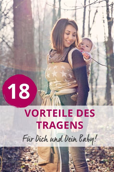 Infografik: Vorteile des Tragens von Babys für Entwicklung und Eltern
